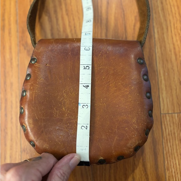 VINTAGE LEATHER MINI SHOULDER BAG - Picture 4 of 7